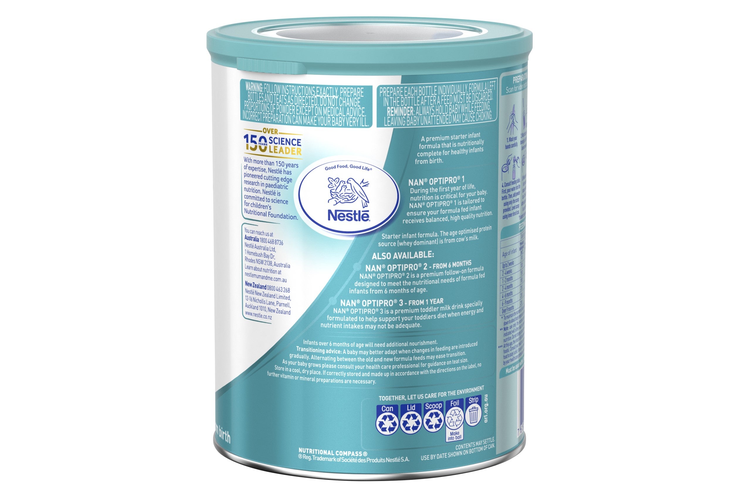 Nestle Nan Optipro Starter, Follow-up Formula, Stage -3, 400g | Lupon ...